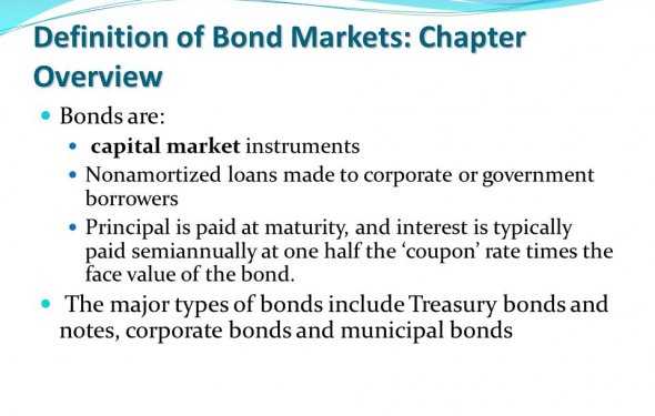 Bond Markets. Chapter Outline Definition of Bond Markets: Chapter