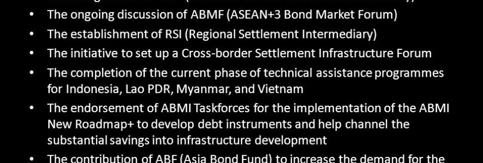 Asian bond Markets Initiative
